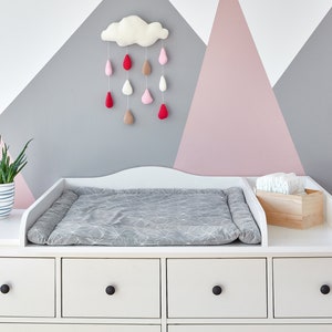 KraftKids XXL extra-wide changing table attachment with divider for HEMNES