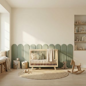 KraftKids gewatteerd wandpaneel van dubbel crêpepapier voor de kinderkamer – zachte wandbekleding voor bed en knusse hoek, verkrijgbaar in diverse maten.
