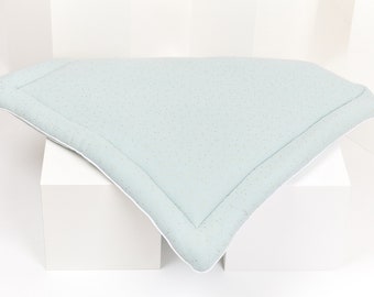 KraftKids changing mat, muslin with gold dots on green, 75 x 70 cm (W x D), 60 x 70 cm (W x D), 78 x 78 cm (W x D), 85 x 75 cm (W x D)