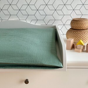 Pokrowiec na przewijak KraftKids Double Crepe Green Jade