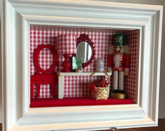 Christmas shadow box | Etsy