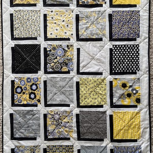 Floating Block Throw Quilt