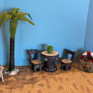 Miniature Beach Scene Components