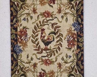 Rooster Rug - Dollhouse Scale (1:12)
