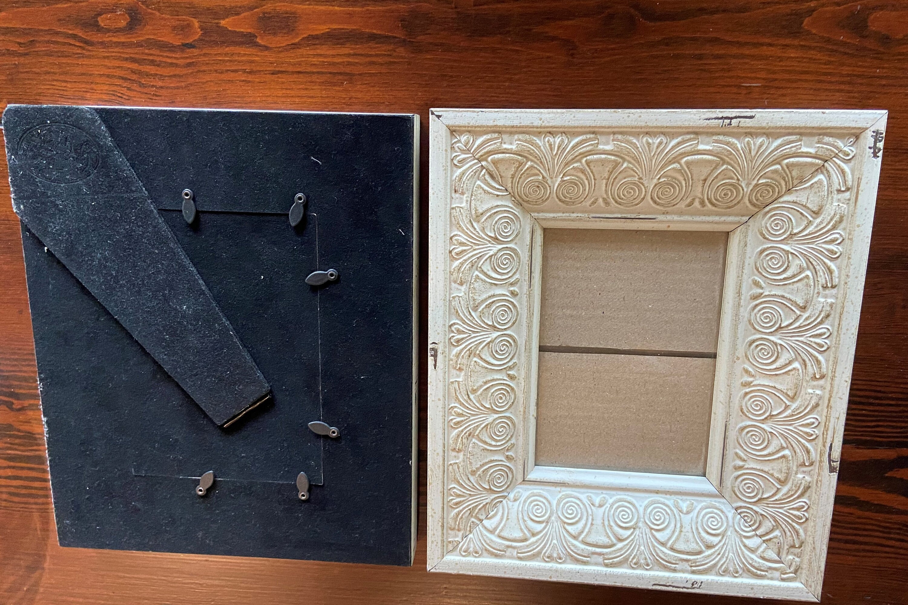 White Shabby Chic Picture Frames 2 for 5x7 Images Etsy