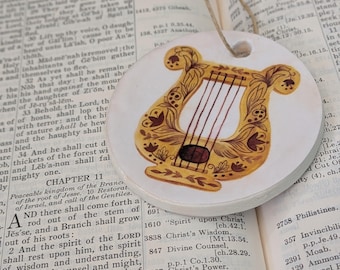 David's Harp Jesse Tree Advent Christmas Ornament for Family