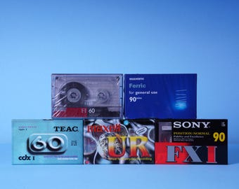 New - Vintage Blank Audio Cassette Tapes - Sony - Teac - Maxell
