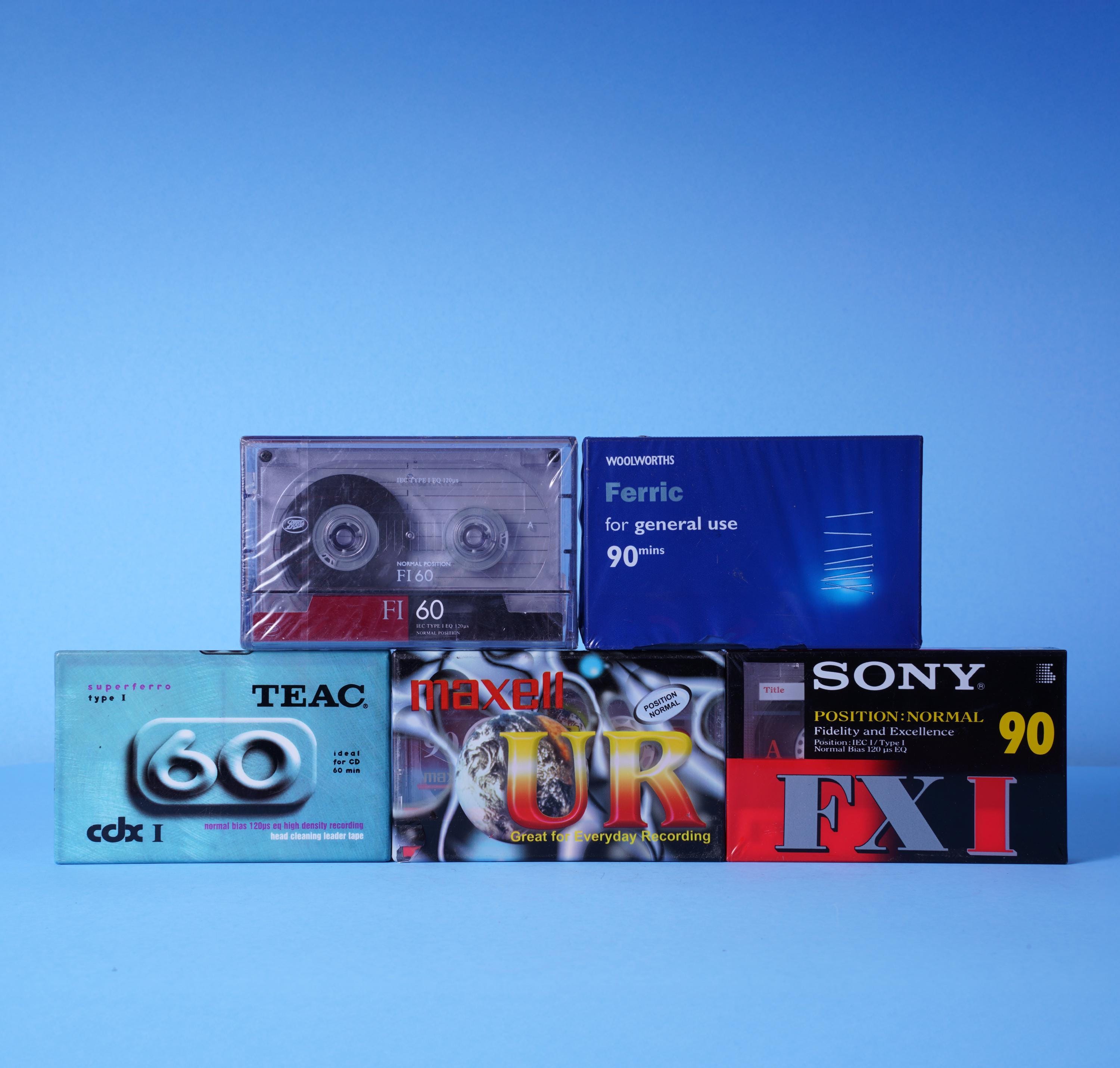 Lot De 3 Cassettes Audio Vierges TDK – K7 Neuves Sous Blister