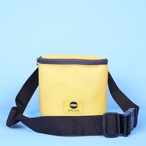 Borsa a tracolla per fotocamera Minolta Weathermatic gialla