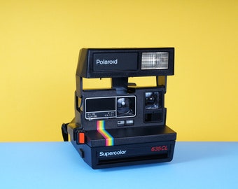 Polaroid Instant Film Camera Supercolor 635CL - Built In Flash - Close-up Lens - Working Film Tested