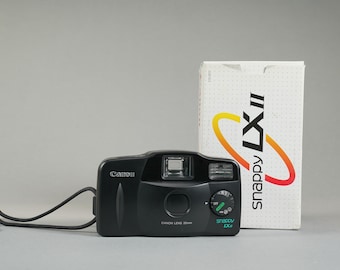 Canon Snappy LX II 35mm Camera – Fully Automatic, Self-Timer, Flash (Boxed)