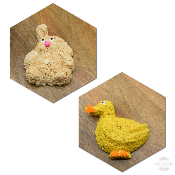 Easter Bunny and Chick Rice Crispie Treats (12)