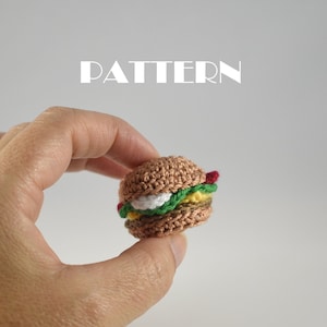 Pattern of Tiny Cute Little Burger (PDF Ready to download in English)