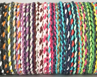 New braided surfer friendship anklet unisex mixed colours, Handmade, Stacking anklet, Boho, Ankle bracelet, String anklet