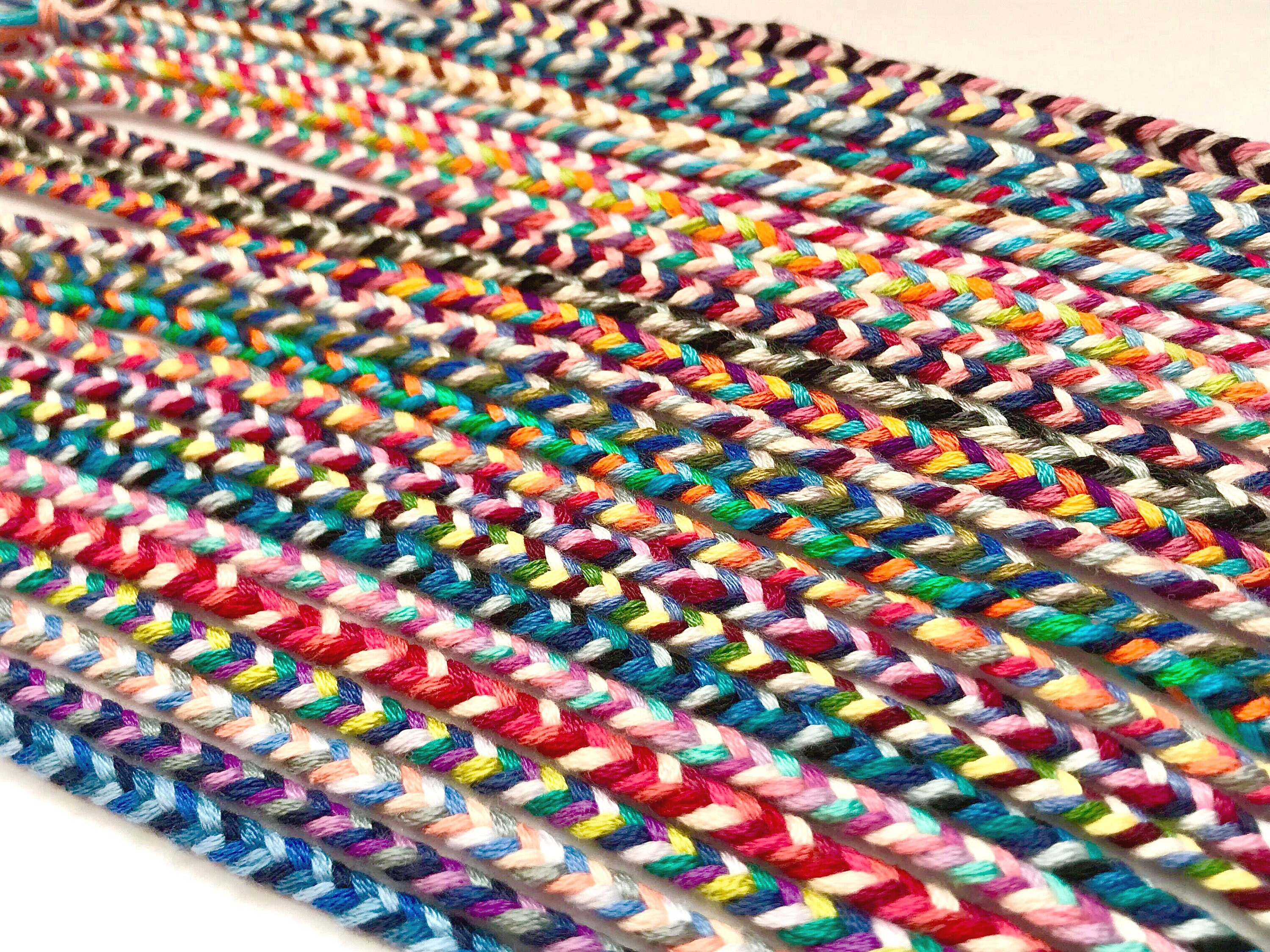 Handmade cotton braided friendship bracelets / anklets unisex mixed c…