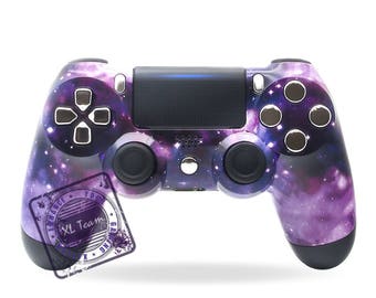 Sony PlayStation 4 PS4 Dualshock 4 Custom Galaxy Nebula Controller Purple Gamepad