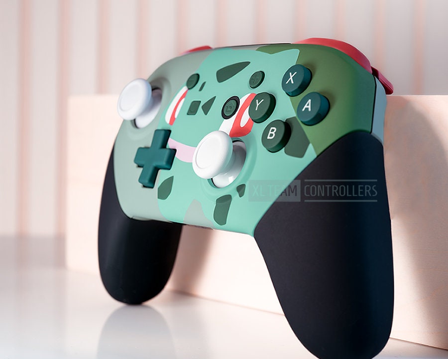 Custom Pokemon Bulbasaur Themed Nintendo Switch Pro Controller - Etsy ...