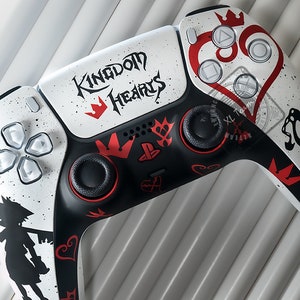 Custom Kingdom Hearts Sora Themed Heartless Shadow PlayStation 5 PS5 Controller No Drift Joystick Option image 3