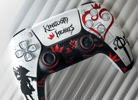 Custom Kingdom Hearts Sora Themed Heartless Shadow Playstation 5 PS5  Dualsense Wireless Controller 