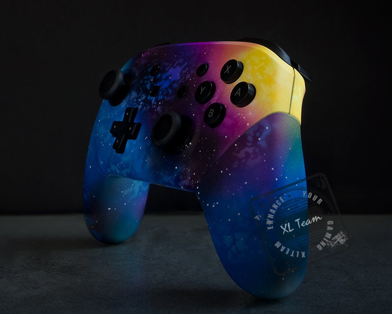 Custom Cosmic Space Galaxy Themed Nintendo Switch Joy-con 