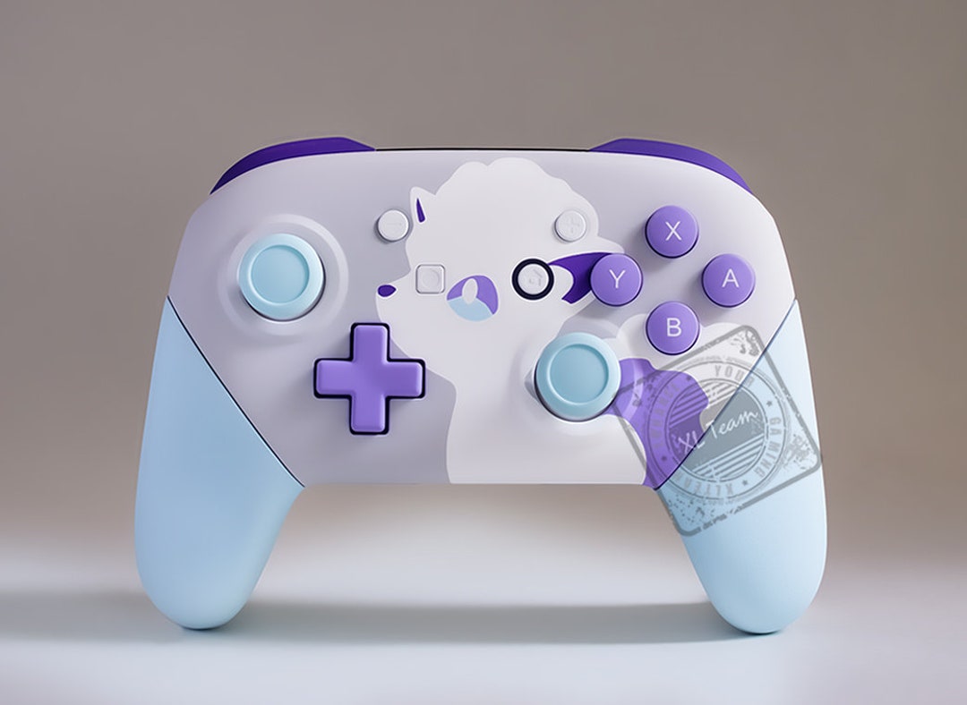 Custom Shiny Alolan Vulpix Themed Nintendo Switch Pro