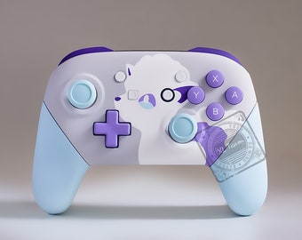 Custom Shiny Alolan Vulpix Themed Nintendo Switch Pro Controller