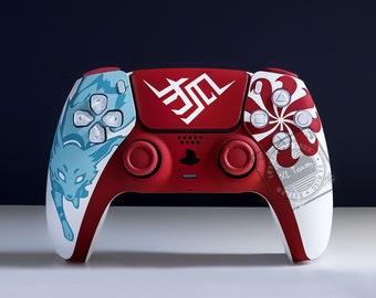 Custom Overwatch Kiriko Kamori Themed PlayStation 5 PS5 DualSense Wireless Controller