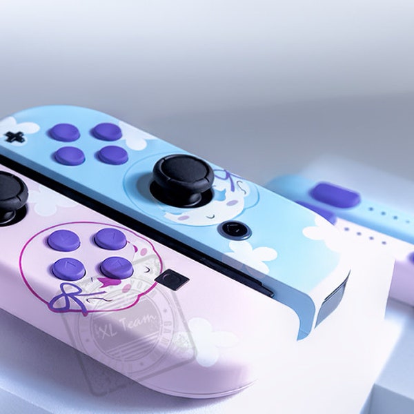 Custom Re:Zero Rem and Ram Nintendo Switch Joy-Con JoyCon Controllers