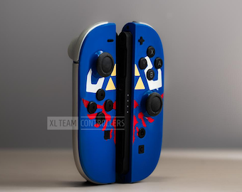 The Legend of Zelda Hylian Shield Themed Custom Painted Nintendo Switch 2 Joy-Con 2 Controllers