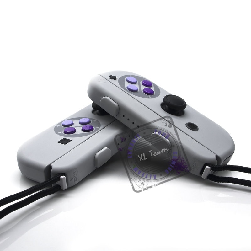 Custom Painted SNES Super Nintendo Themed Nintendo Switch Joy-con