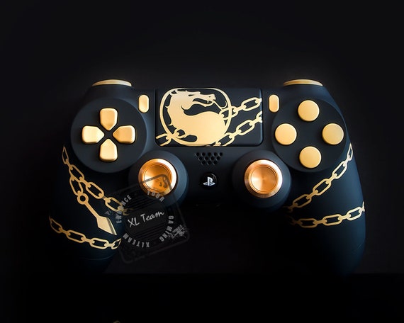 Custom Playstation 4 PS4 Dualshock 4 Controller Mortal Kombat Scorpion 