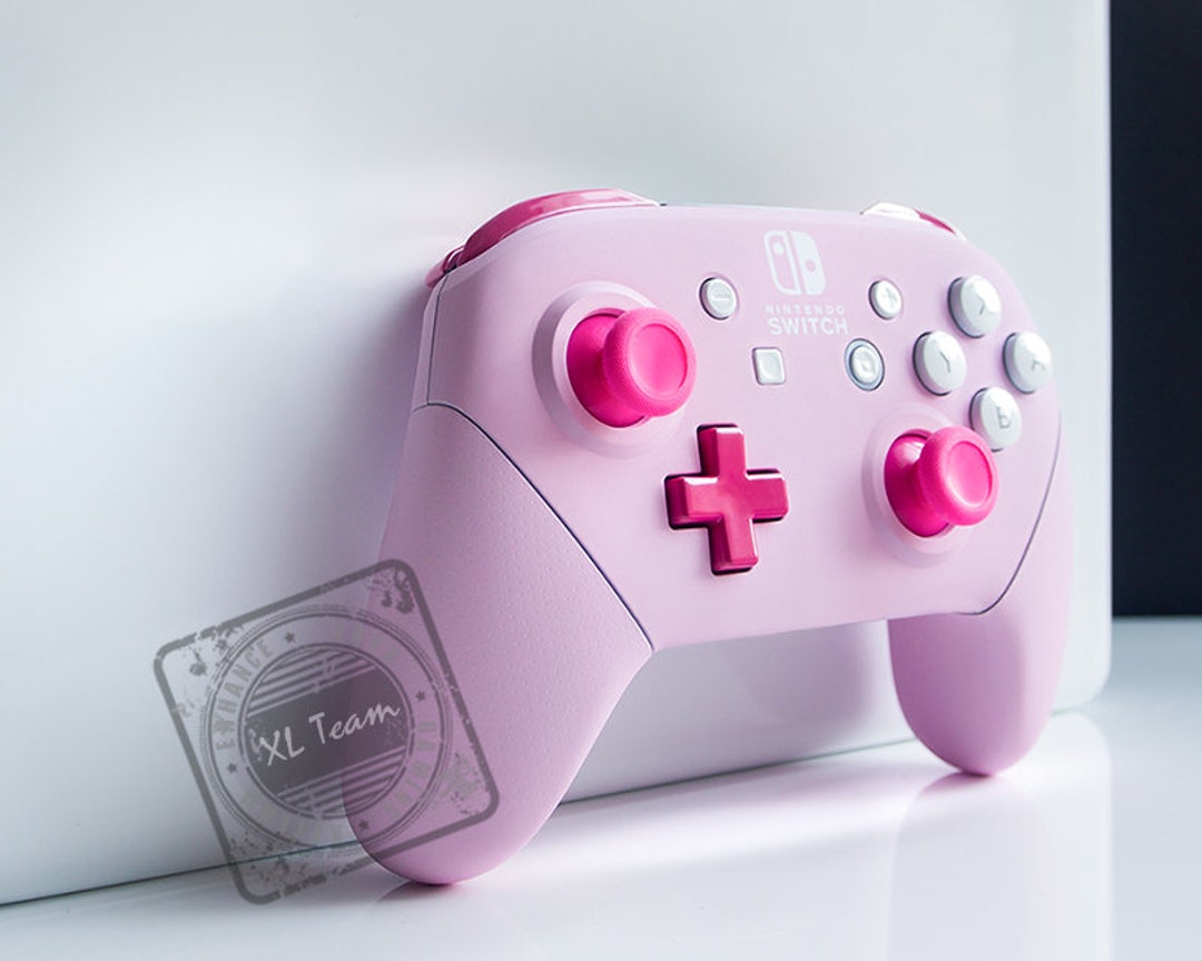 Custom Pastel Pink Nintendo Switch Pro Controller 