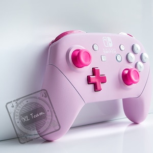 Anpassad pastellrosa Nintendo Switch Pro-kontroll