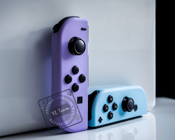 Custom Pastel Purple and Blue Nintendo Switch Joy con Joycon