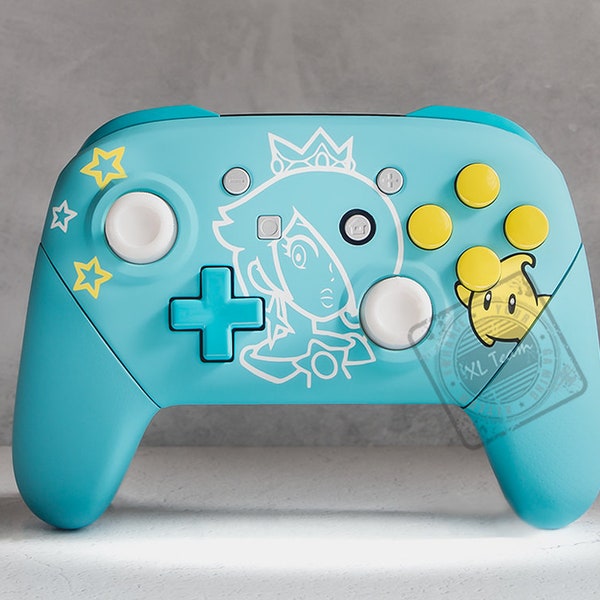 Custom Rosalina and Luma Themed Nintendo Switch Pro Controller