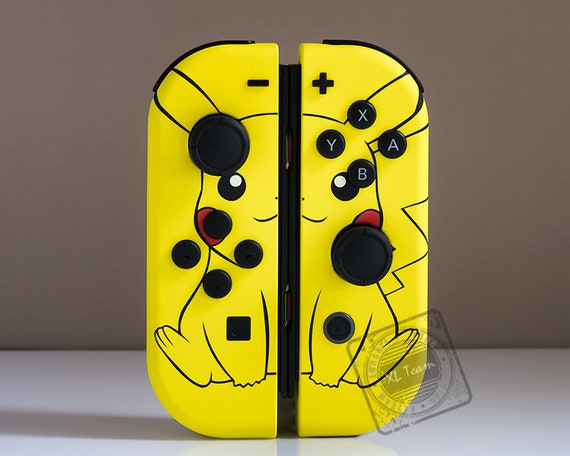 Custom Pokemon Pikachu Themed Nintendo Switch Joy-con Joycon Custom Pokemon Pikachu Themed Nintendo Switch Joy-con Joycon