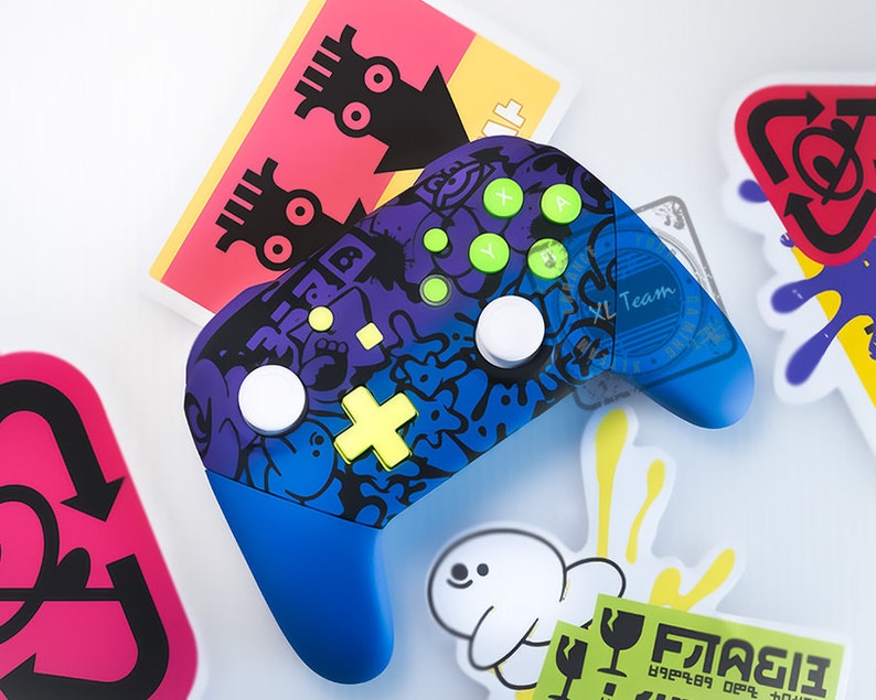 Custom Splatoon 3 Themed Nintendo Switch Pro Controller - Etsy
