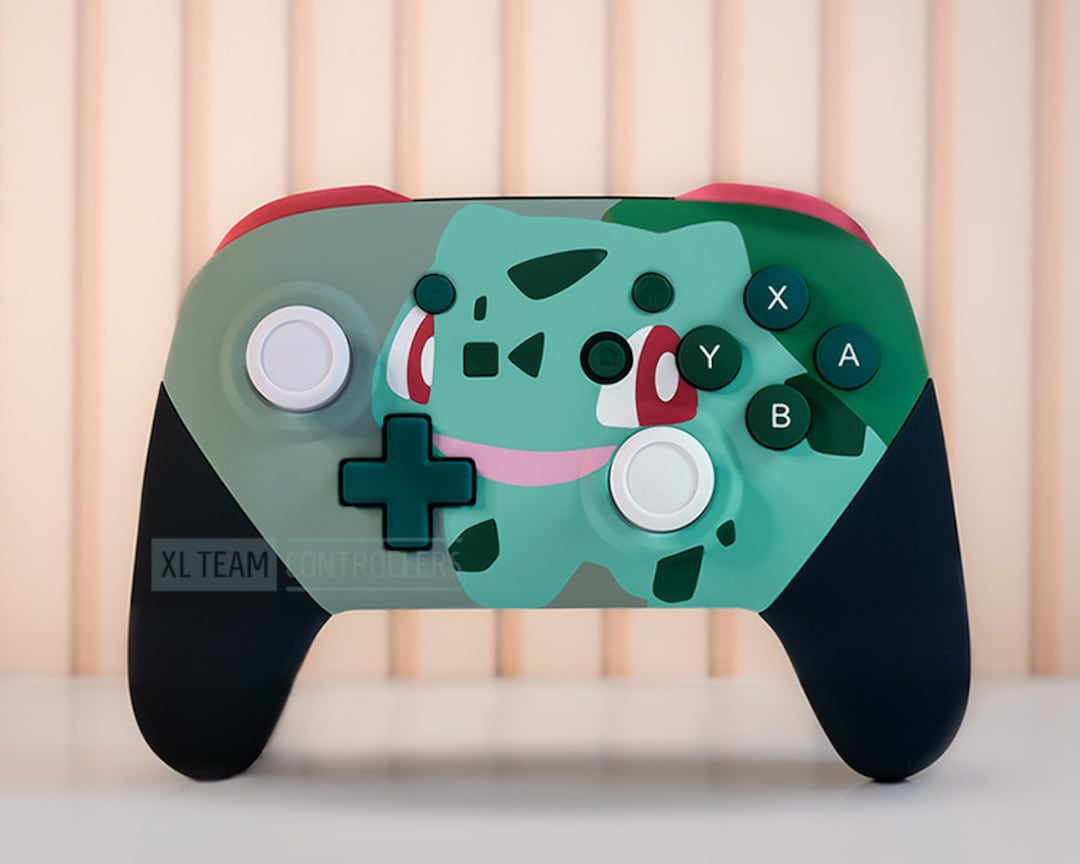 Custom Pokemon Bulbasaur Themed Nintendo Switch Pro Controller - Etsy ...