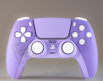 Custom Pastel and Baby Purple Lilac Themed PlayStation 5 PS5 DualSense Wireless Controller