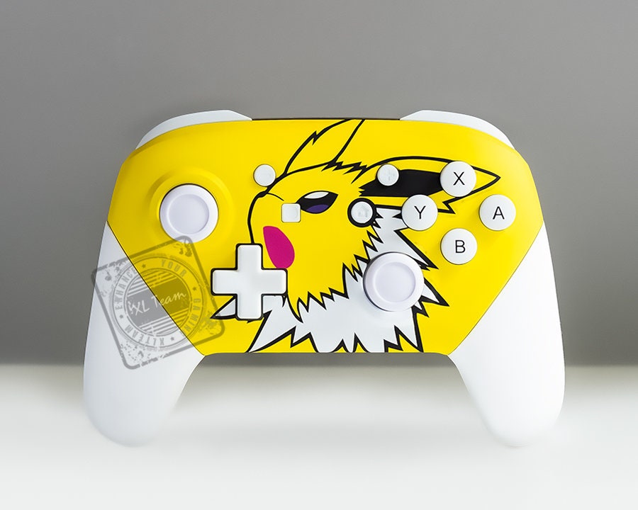 Custom Pokemon Jolteon Themed Nintendo Switch Pro Controller