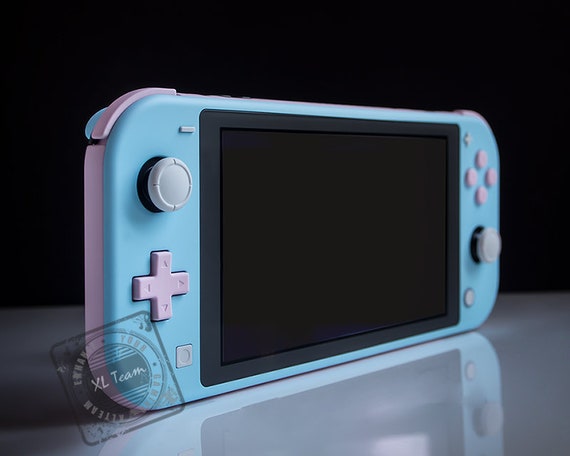 Custom Baby Pastel Blue and Pink Nintendo Switch Lite System