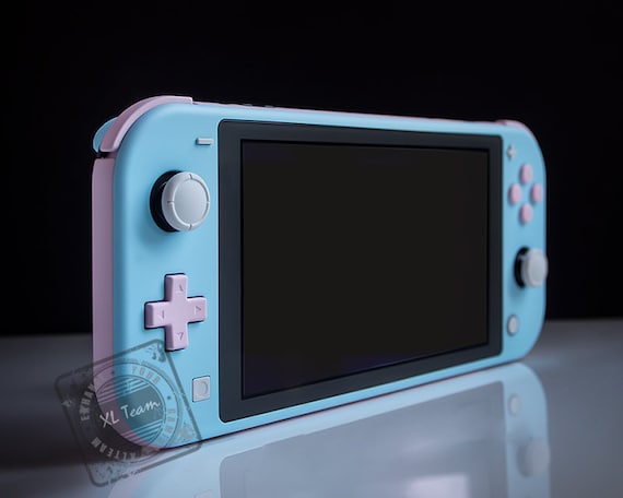 nintendo switch lite console with games