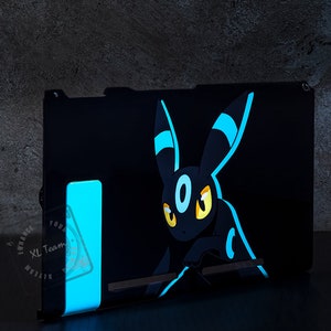Custom Pokemon Shiny Umbreon Themed Nintendo Switch Hand Painted Back ...