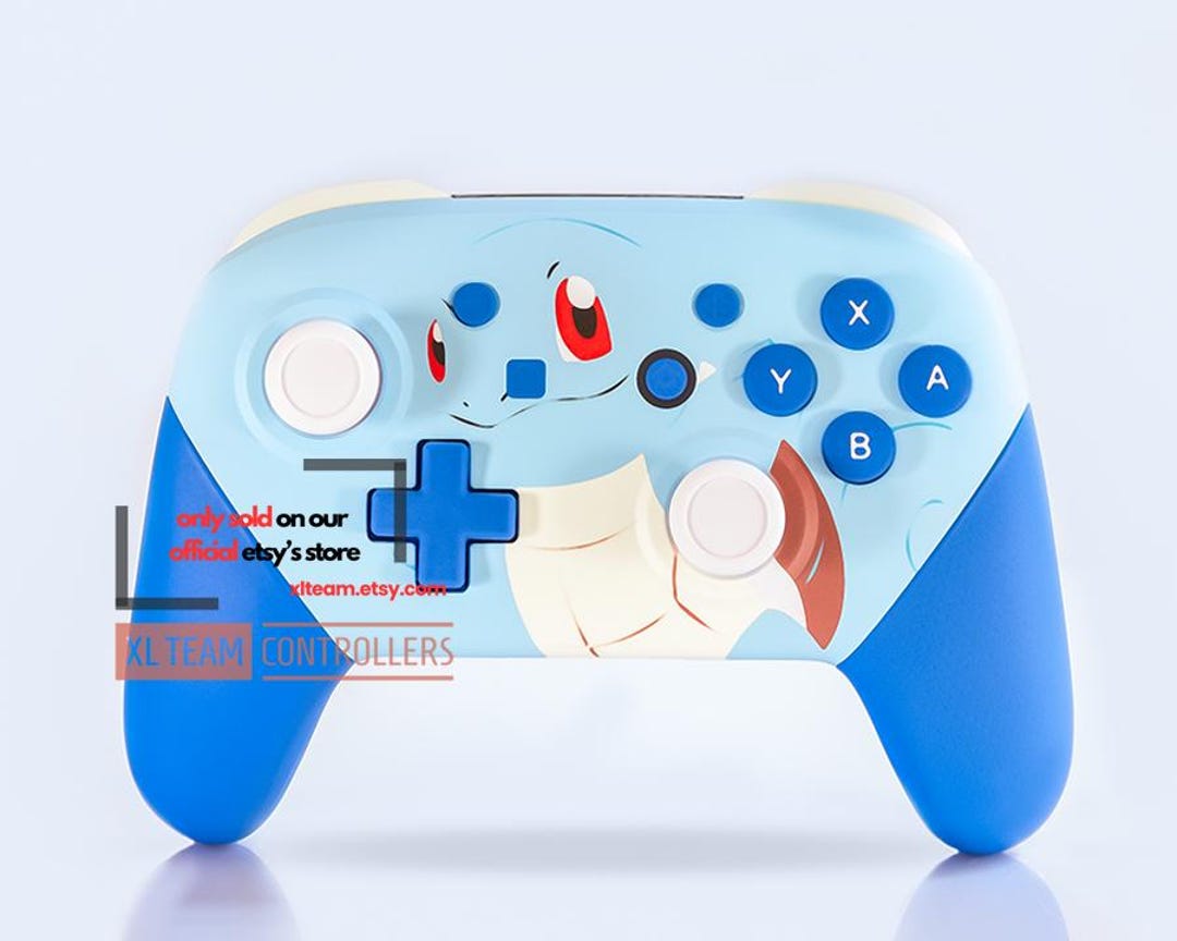 Custom Pokemon Squirtle Themed Nintendo Switch Pro Controller