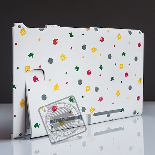Custom Animal Crossing Themed Nintendo Switch Hand Painted Back Plate | OLED Version is Also Available