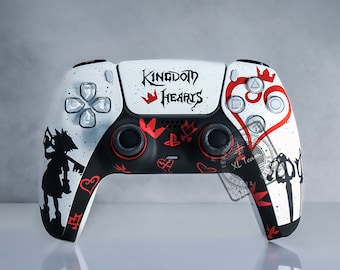 Custom Kingdom Hearts Sora Themed Heartless Shadow PlayStation 5 PS5 DualSense Wireless Controller