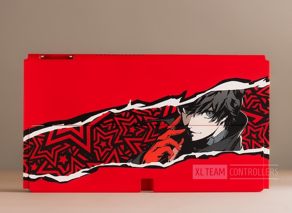 Custom Persona Joker Themed Nintendo OLED Switch Replacement Back Plate  Switch Version is Also Available