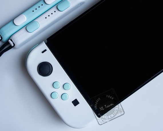 Custom White and Pastel Green Nintendo Switch Joy-Con JoyCon Custom White and Pastel Green Nintendo Switch Joy-Con JoyCon