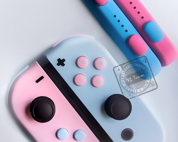 Custom Pastel Purple and Blue Nintendo Switch Joy-con Joycon Controllers 