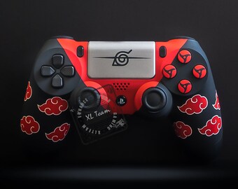 Custom Itachi Uchiha Akatsuki Hidden Leaf Themed PlayStation 4 PS4 DualShock 4 Controller